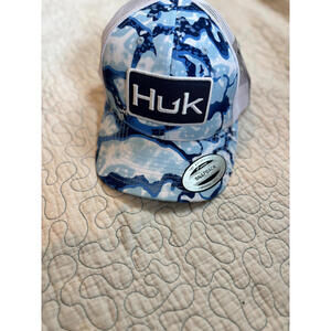 Huk‎ Blue Camo Snapback Hat - fishing
